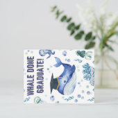 WALE GEDAAN AFSTUDEREN! AANKONDIGINGSKAART (Staand voorkant)