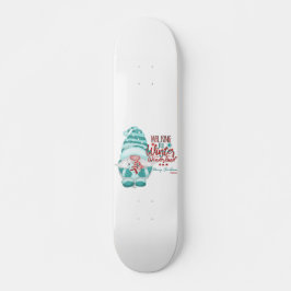 WALEN IN EEN WINTER WONDERLAND Gnome kerstmis Persoonlijk Skateboard