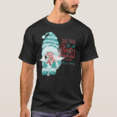 WALEN IN EEN WINTER WONDERLAND Gnome kerstmis T-shirt (Voorkant)