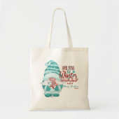 WALEN IN EEN WINTER WONDERLAND Gnome kerstmis Tote Bag (Voorkant)