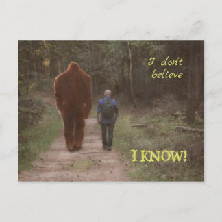 WALEN MET BIGFOOT SASQUATCH - IK WEET HET BRIEFKAART