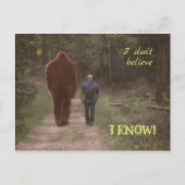 WALEN MET BIGFOOT SASQUATCH - IK WEET HET BRIEFKAART (Voorkant)
