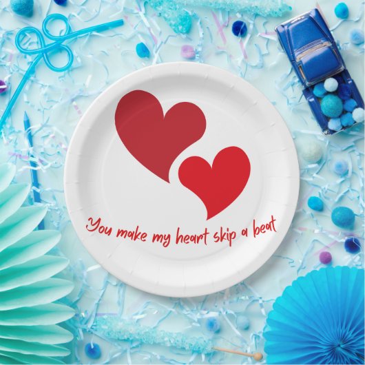 Walentines Day Design Papieren Bordje (Feest)