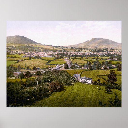  Wales, Abergavenny Heilige Berg Poster (Voorkant)