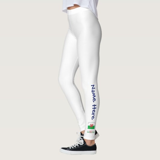 Wales and Welsh Flag Personalized Leggings (Links)