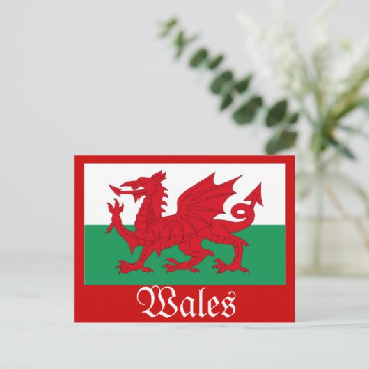 wales briefkaart (Staand voorkant)