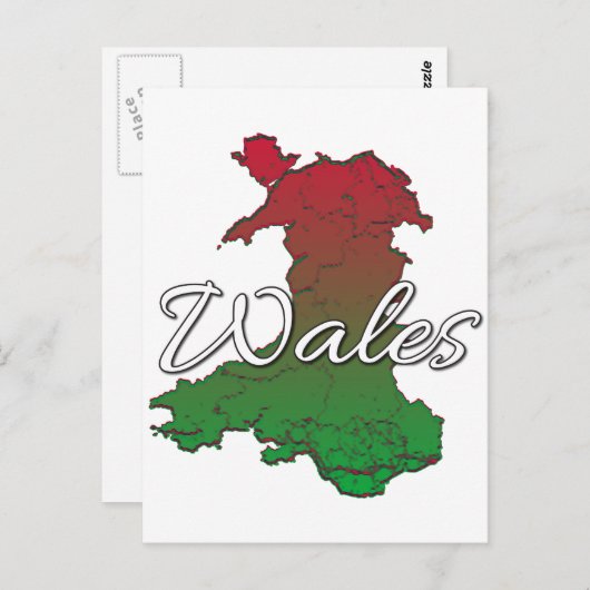Wales Briefkaart (Voorkant / Achterkant)
