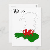 Wales Briefkaart (Voorkant / Achterkant)