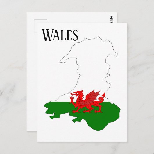 Wales Briefkaart (Voorkant / Achterkant)