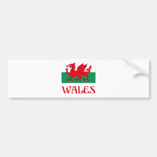 Wales Bumpersticker (Voorkant)