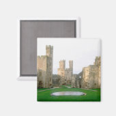 Wales, Caernarfon castle, een van Edward's 2 Magneet (Voorkant / Achterkant)