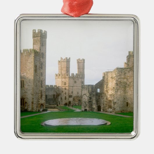 Wales, Caernarfon castle, een van Edward's 2 Metalen Ornament (Voorkant)