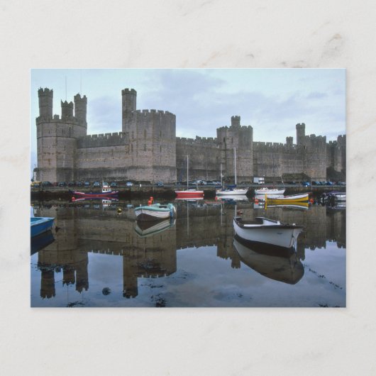 Wales, Caernarfon castle, een van Edward's Briefkaart (Voorkant)
