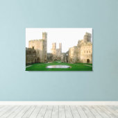 Wales, Caernarfon castle, een van Edward's Canvas Afdruk (Insitu (Houten vloer))