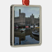 Wales, Caernarfon castle, een van Edward's Metalen Ornament (Rechts)
