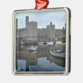 Wales, Caernarfon castle, een van Edward's Metalen Ornament (Links)