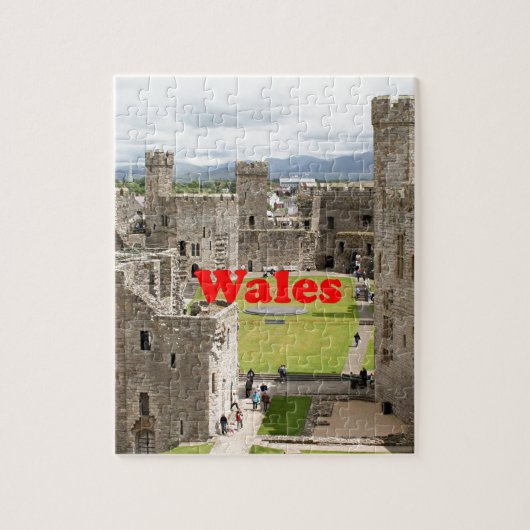 Wales: Caernarfon Castle, Verenigd Koninkrijk Legpuzzel (Verticaal)