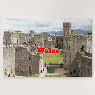 Wales: Caernarfon Castle, Verenigd Koninkrijk Legpuzzel