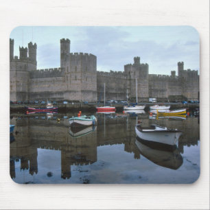 Wales, Caernarfon kasteel, een van Edward's Muismat