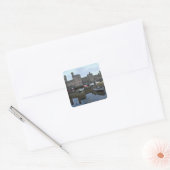 Wales, Caernarfon kasteel, een van Edward's Vierkante Sticker (Envelop)
