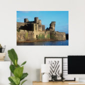 Wales - Caerphilly kasteel, met uitzicht op de Poster (Thuiskantoor)