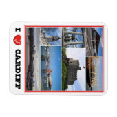 Wales - Cardiff - I Love - Magneet (Horizontaal)