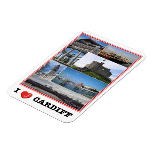Wales - Cardiff - I Love - Magneet