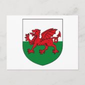 Wales Coat of Arms Briefkaart (Voorkant)