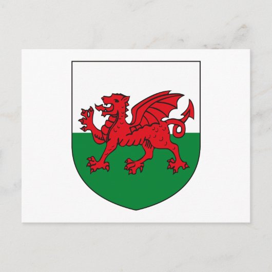 Wales Coat of Arms Briefkaart (Voorkant)