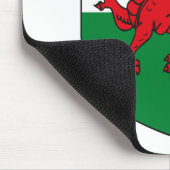 Wales Coat of Arms Mousepad Muismat (Hoek)