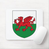 Wales Coat of Arms Mousepad Muismat (Met muis)