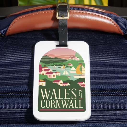 Wales Cornwall  Magnet Bagagelabel (Voorkant Insitu 2)