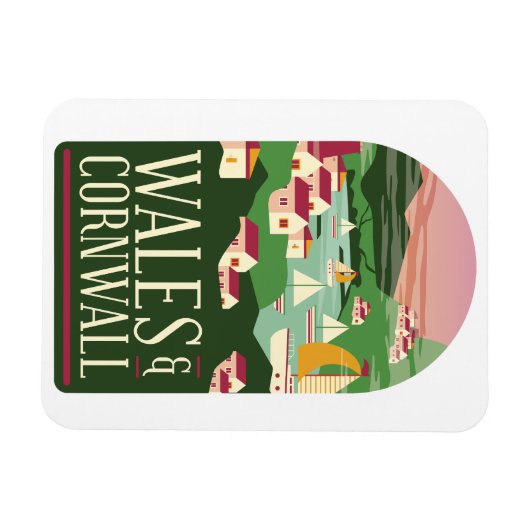 Wales Cornwall Magnet Magneet (Horizontaal)