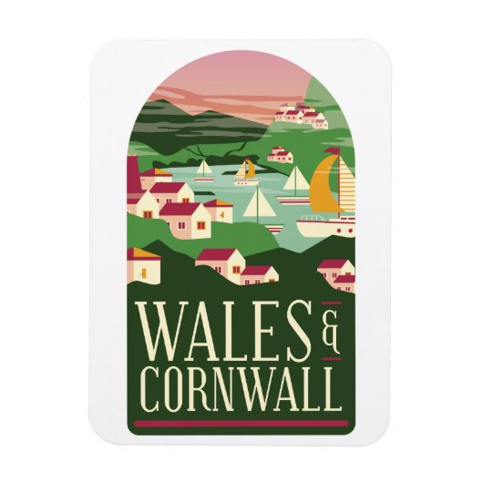 Wales Cornwall  Magnet Magneet (Verticaal)