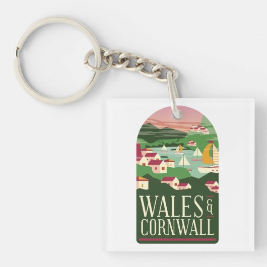 Wales Cornwall Magnet Sleutelhanger (voorkant)