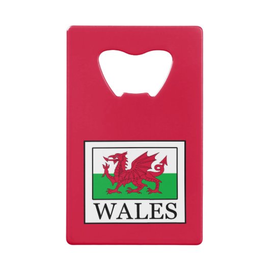 Wales Creditkaart Flessenopener (Voorkant)