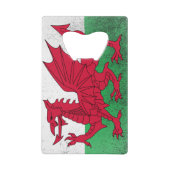 Wales Creditkaart Flessenopener (Voorkant)