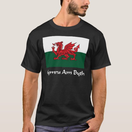 Wales - Cymru Am Byth-vlag T-shirt (Voorkant)