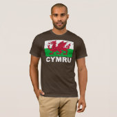 Wales CYMRU  Flag T-shirt (Voorkant volledig)
