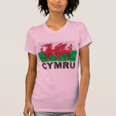 Wales CYMRU  Flag T-shirt (Voorkant)