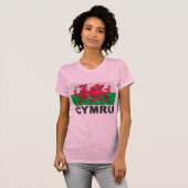 Wales CYMRU Flag T-shirt (Voorkant volledig)