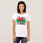 Wales CYMRU  Flag T-shirt (Voorkant volledig)