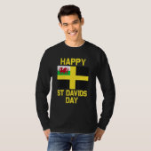 Wales 'Cymru' Welsh flag St. Davids Day Dewi Hapus T-shirt (Voorkant volledig)