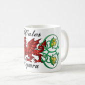 Wales, Cymru, Welsh Mok met Dragon & Daffodil (Voorkant rechts)