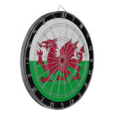 Wales Dartboard & Welsh Flag darts / game board Dartbord (Voorkant Links)