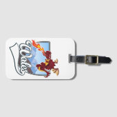 Wales Draak logo Bagagelabel (Voorkant (horizontaal))