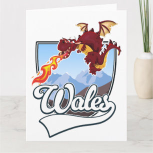 Wales Draak logo Kaart