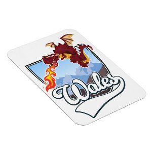 Wales Draak logo  Magneet