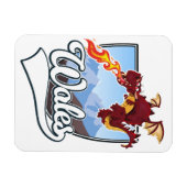 Wales Draak logo  Magneet (Horizontaal)
