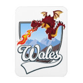 Wales Draak logo  Magneet (Verticaal)